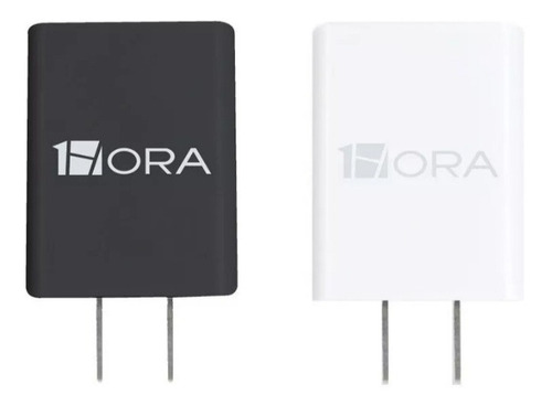 CARGADORES  USB BLANCO Y NEGRO 1HORA