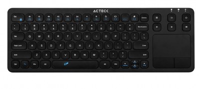 Teclado Inalámbrico con TouchPAD ACTECK MK410 , USB, QWERTY, Negro, Universal, Inalámbrico