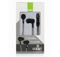 Audifonos Alambricos Ghia Comet Color Negro 3.5mm 1.2 Metros De Cable 3mw De Potencia Con Manos Libres GAC-045