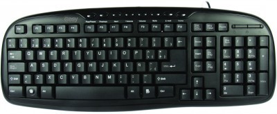 Teclado Multimedia PERFECT CHOICE, USB, Negro, Alámbrico