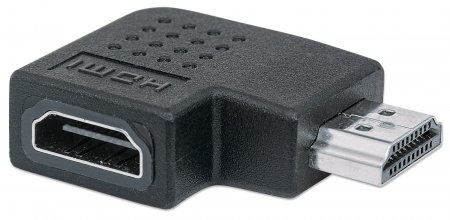 MANHATTAN ADAPTADOR HDMI A HEMBRA A MACHO (ANGULO IZQUIERDO DE 90 GRADOS)