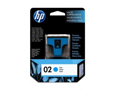Cartucho De Tinta De Tinta Hp 02 Cyan C8771Wl