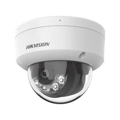 Domo IP 6 Megapixel / Lente 2.8 mm / Dual Light (30 mts IR + 20 mts Luz Blanca) / Micrófono Integrado / ACUSENSE Lite / Exterior IP67 / H.265 / PoE / ONVIF