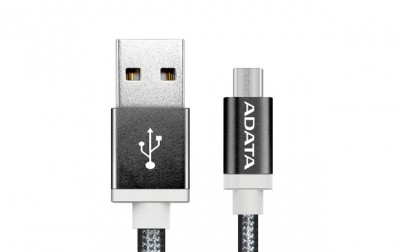 Cable Micro USB ADATA , 1 m, USB A, Micro-USB B, Macho/Macho, Negro