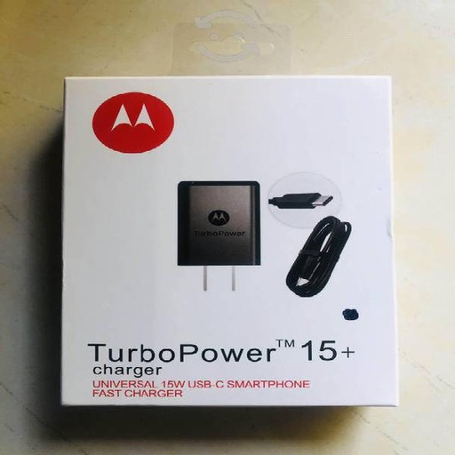 CARGADOR MOTOROLA TURBO 60+ 3A TIPO C 