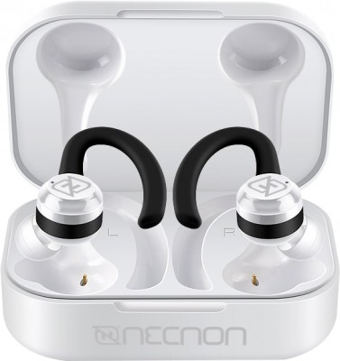 AUDIFONOS IN-EAR BLUETOOTH 5.1 TRUE WIRELESS SONIDO HI FI 30MAH CAJA DE CARGA 200MAH INDICADOR 4 LED CON OREJERA ANTI CAIDA BLANCO