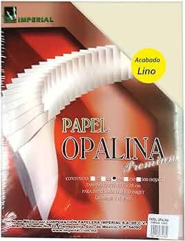Papel Opalina 115g/m2 100 hojas marca imperial